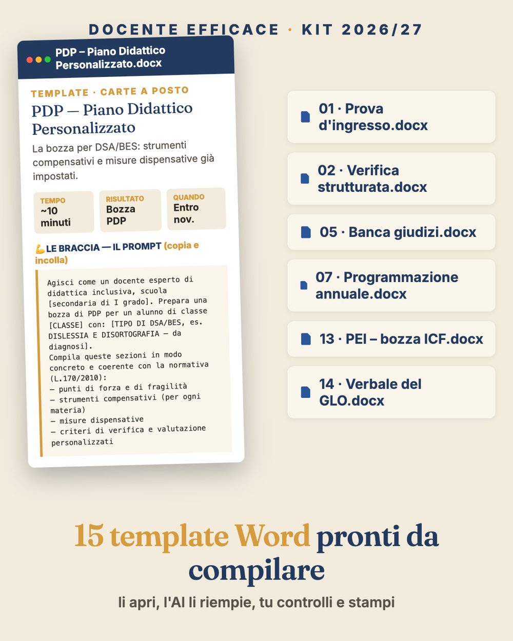 Kit Operativo AI per Docenti 2026/27