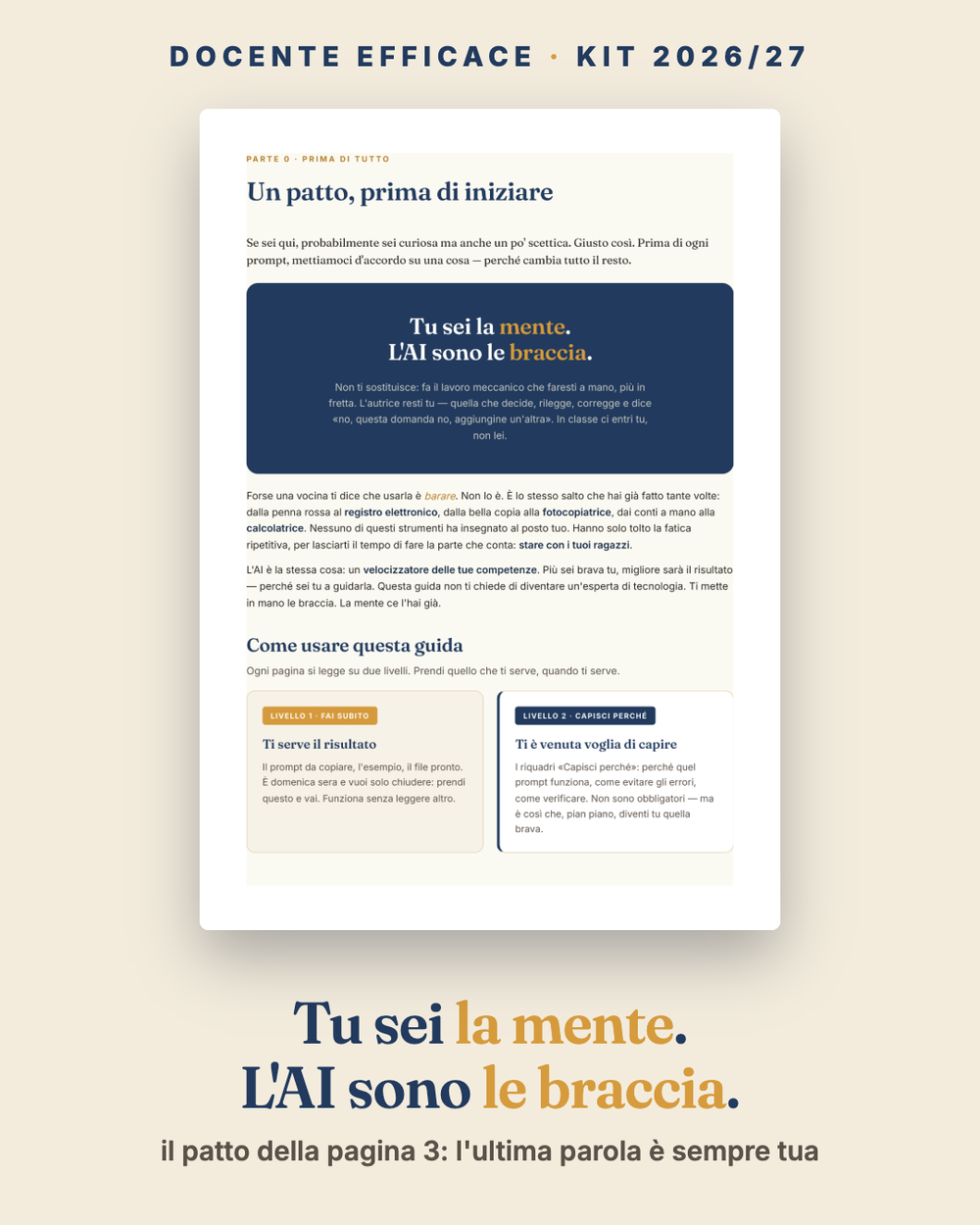 Kit Operativo AI per Docenti 2026/27