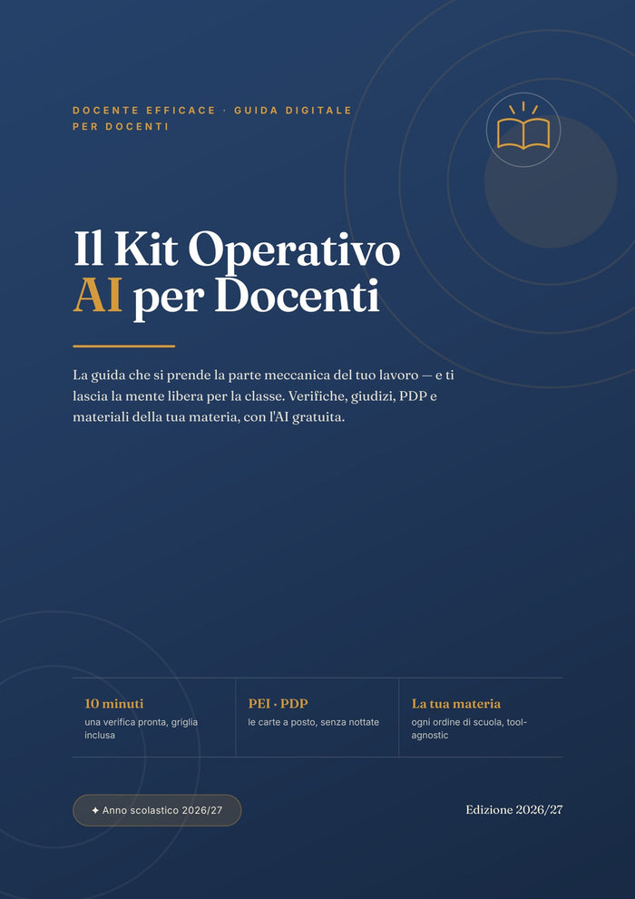 Kit Operativo AI per Docenti 2026/27