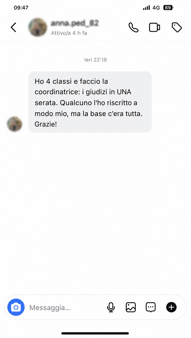 I giudizi in una serata 💬